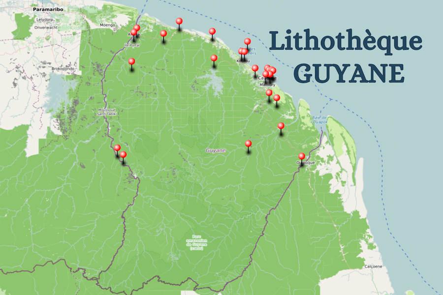 Lithothèque Guyane - Carte interactive